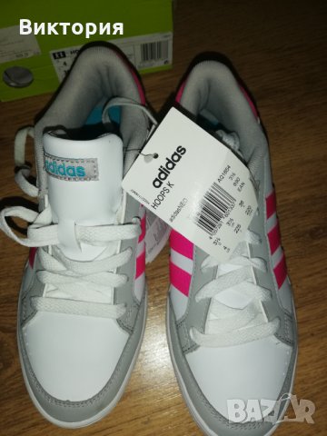 Нови адидас adidas маратонки бели с розаво , снимка 2 - Детски маратонки - 31355082