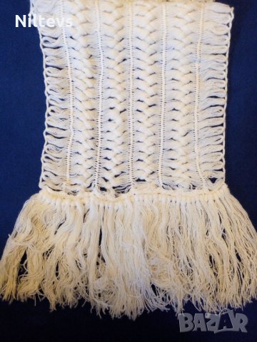 Зимна шапка и шал ръчно плетени нови , снимка 6 - Шапки - 31057574