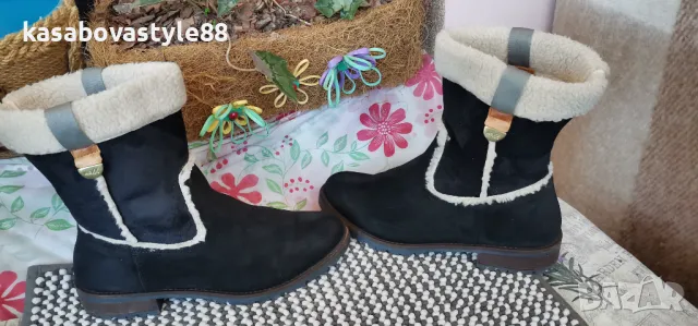 Ботуши Mexx 38 н. Естествен велур , снимка 14 - Дамски ботуши - 47882850