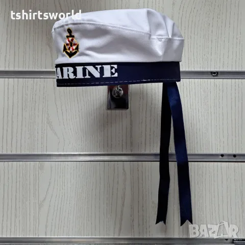 Нова моряшка шапка Юнга, с Котва, Унисекс , снимка 2 - Шапки - 47690324