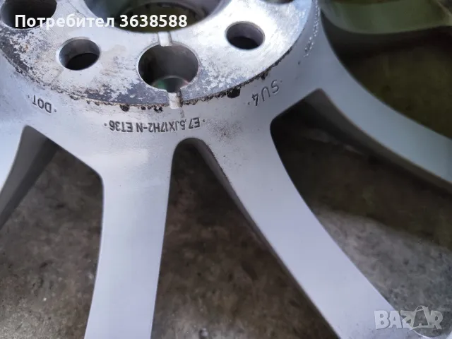 Алуминиеви оригинални джанти 17 5х112 с зимни гуми 225 60 17, снимка 4 - Гуми и джанти - 49843446