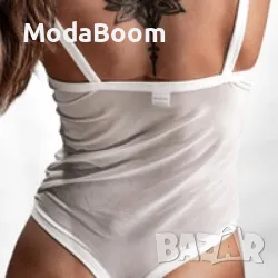 Тюлено боди с дантела Lucia, снимка 3 - Бельо - 48355084