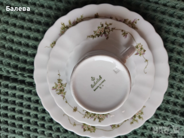 троен сет за чай , снимка 2 - Антикварни и старинни предмети - 52857125