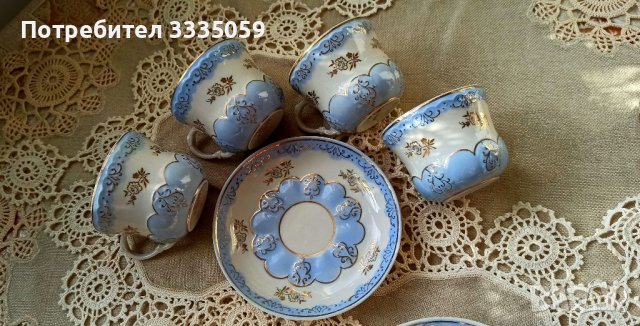 Руски сет ДУЛЕВО 1961 г., снимка 3 - Антикварни и старинни предмети - 37207933