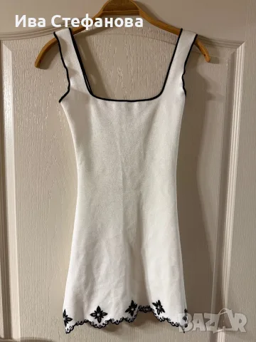 🤍Нова къса бяла еластична парти коктейлна официална рокля zara Zara , снимка 10 - Рокли - 52511916