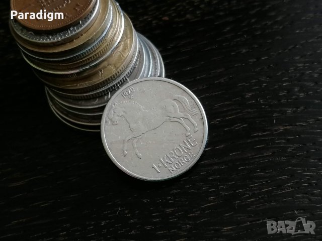 Монета - Норвегия - 1 крона | 1970г.