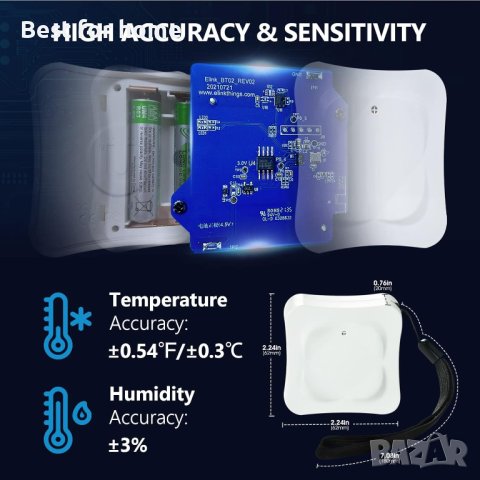 SURLABA XF-930A Bluetooth Термометър Хигрометър, снимка 3 - Други - 42752156