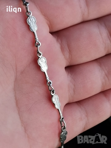 Сребърна гривна. 18см. Цена 16,99лв. За Севлиево безплатна доставка. , снимка 2 - Колиета, медальони, синджири - 51487482