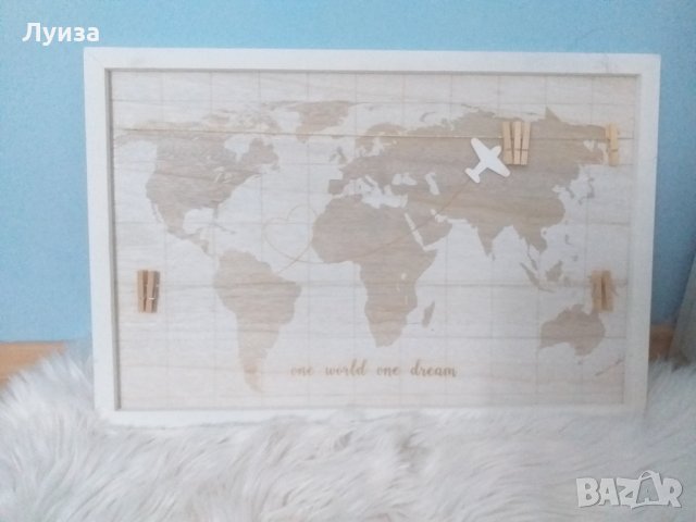 Голямо дървено пано за пътешественици, снимка 5 - Декорация за дома - 30362030
