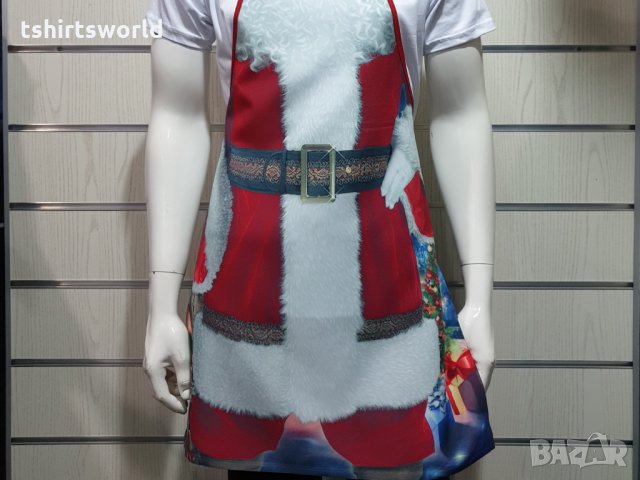 Нова мъжка забавна готварска престилка Дядо Коледа, снимка 4 - Подаръци за мъже - 30723404