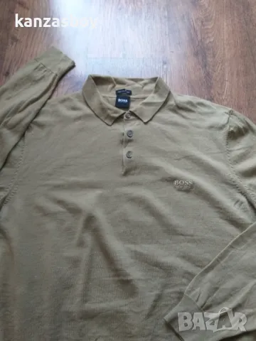 hugo boss bono-l finest italian yarn - мъжки вълнен пуловер КАТО НОВ 2ХЛ, снимка 3 - Пуловери - 47906660