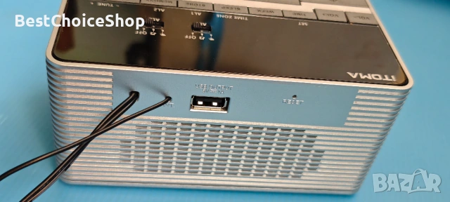 iTOMA Bluetooth Будилник Стерео Колонка FM Радио Двоен Будилник USB Зарядно, снимка 6 - Друга електроника - 54358639