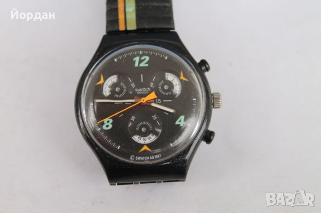 Рядък модел ''swatch chronograph'' 37 мм, снимка 5 - Мъжки - 39341009