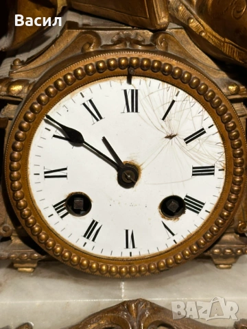 Каминен часовник мрамор , снимка 13 - Антикварни и старинни предмети - 54246773
