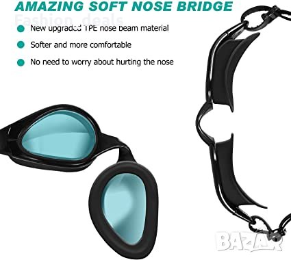 Нови Унисекс очила за плуване с UV защита, против мъгла и без течове, снимка 3 - Водни спортове - 36890888