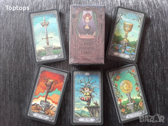 Вълшебни таро карти: Elemental Wisdom Tarot & Dark Mansion Tarot & Slavic Legends Tarot, снимка 8 - Карти за игра - 34659537
