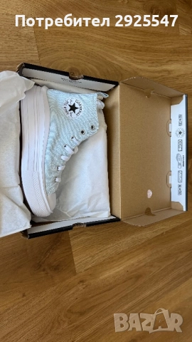 Кецове на платформа Converse 35 номер светло сини