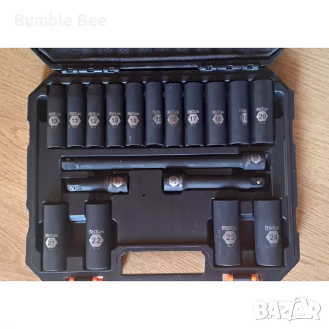 Комплект Битове 10mm - 24mm 18 Броя Хром-ванадиева Стомана Тресчотка