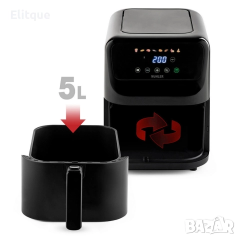 Фритюрник с горещ въздух MFX-515, 1500W, 5L, LED, снимка 8 - Фритюрници - 52841109