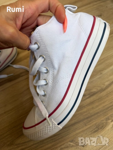 Оригинални високи бели кецове Converse ! 39 н, снимка 4 - Кецове - 52188287