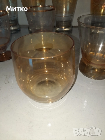 Ретро тънкостенни стъклени чаши за вода и алкохол, снимка 11 - Колекции - 52857126