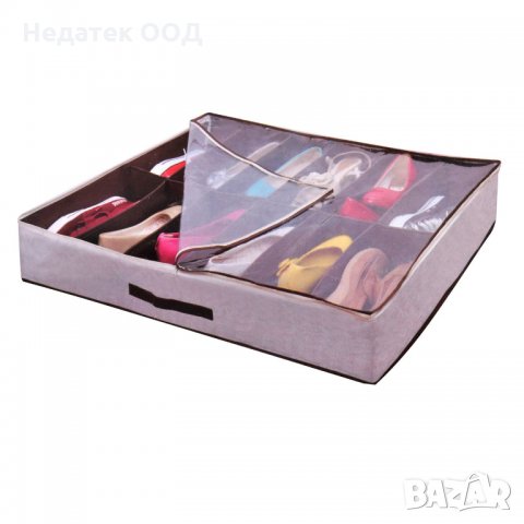 Калъф за съхранение на обувки, 12 местен, 76x61x15 см