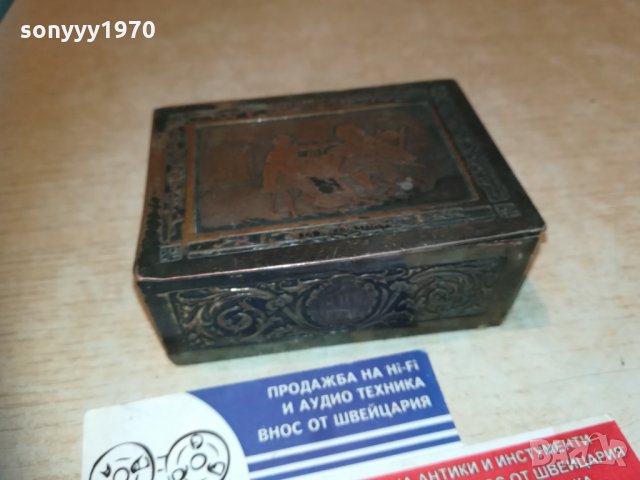 красива метална кутия-внос франция 10х7х4см, снимка 2 - Колекции - 30203938