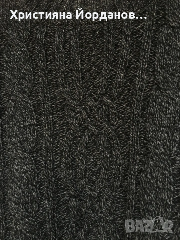 Вълнен пуловер Lacoste тъмносиво , Л, снимка 4 - Пуловери - 53064365