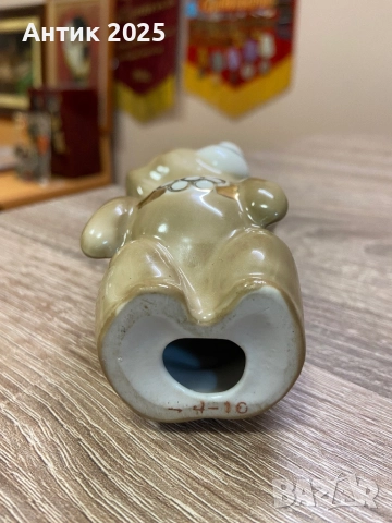 Статуетка „Олимпийското мече“, порцелан, Барановка, снимка 3 - Антикварни и старинни предмети - 51989246