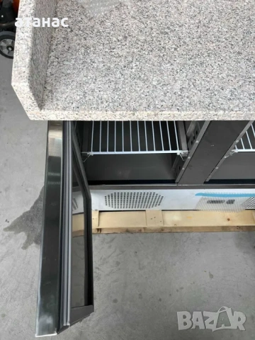 Хладилна пица маса с гранитен плот/Немска/Нова, снимка 4 - Обзавеждане на кухня - 54363004