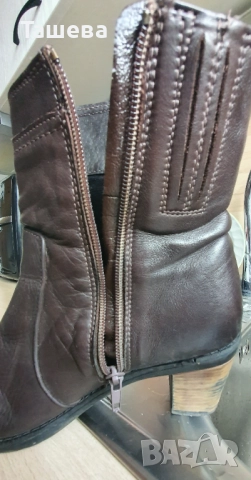 Боти Пещера  естествена кожа 37-ми номер , снимка 3 - Дамски боти - 52490524
