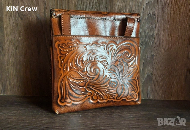 Дамска Чанта Patricia Nash Crossbody - Granada от естествена кожа, снимка 7 - Чанти - 53967866