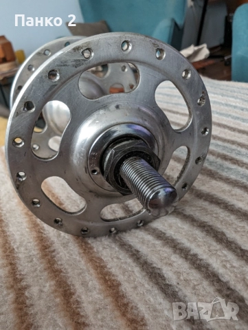 Ретро Пистова Предна Главина Campagnolo Nuovo/Super Record, снимка 4 - Части за велосипеди - 52547290