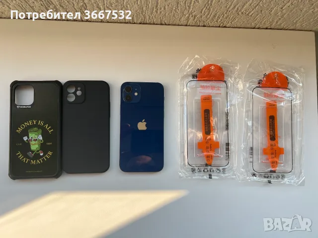 IPHONE 12 + 2 протектора +2 кейса, снимка 2 - Apple iPhone - 55805466