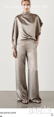 Нов сатенен панталон Massimo Dutti 38 размер