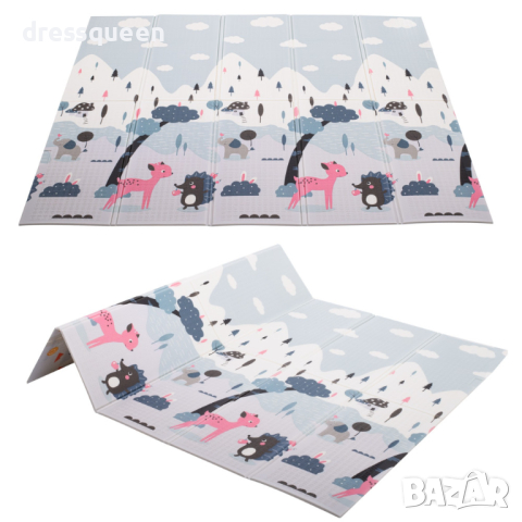 3885 Водоустойчива подложка за игра - сгъваемо шарено килимче, снимка 2 - Други - 44597787