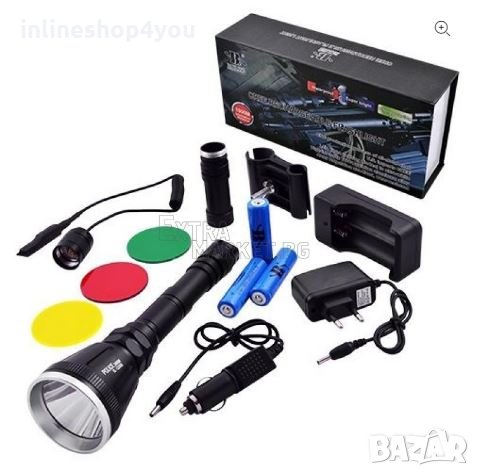 Фенер за лов BL-Q3888-T6 CREE с три акумулатора, снимка 4 - Екипировка - 34040972