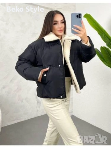 Дамско яке с каракул , снимка 5 - Якета - 52283352