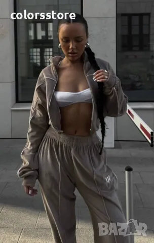 Дамски кадифен сет MOOD cappuccino, снимка 4 - Комплекти - 48817323