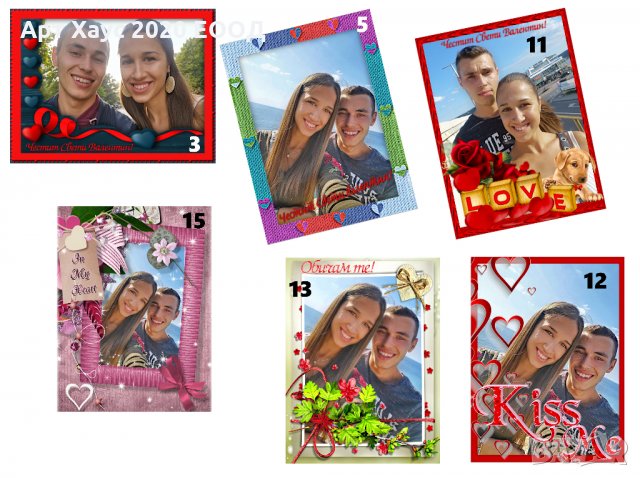 Магнитни картички,метални магнити за хладилник с Ваша снимка и надпис за 8-ми март, снимка 7 - Декорация за дома - 35607215