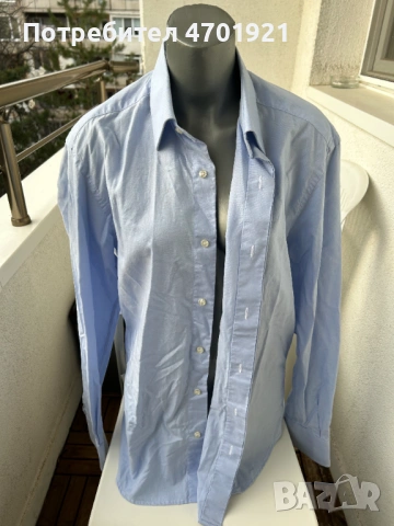 Мъжка синя риза МОNNI, снимка 8 - Ризи - 53136889