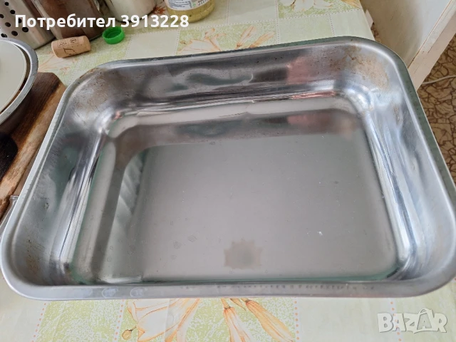 Тава инокс, размер 32 на 23 см
