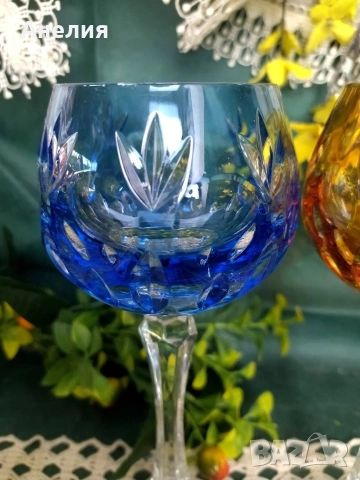 Чаши кристал за вино и ракия Бамберг, снимка 4 - Чаши - 53196784