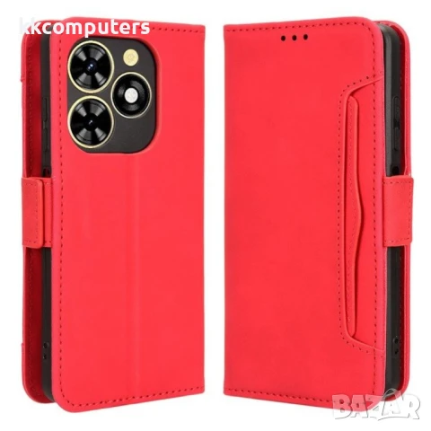 TECNO Spark Go 2024 4G / Spark 20 / Spark 20C / Pop 8 Wallet3 Кожен Калъф и Протектор, снимка 4 - Калъфи, кейсове - 50952014
