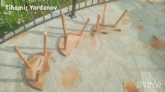 Трикрако столче -3 броя., снимка 17 - Антикварни и старинни предмети - 51500179