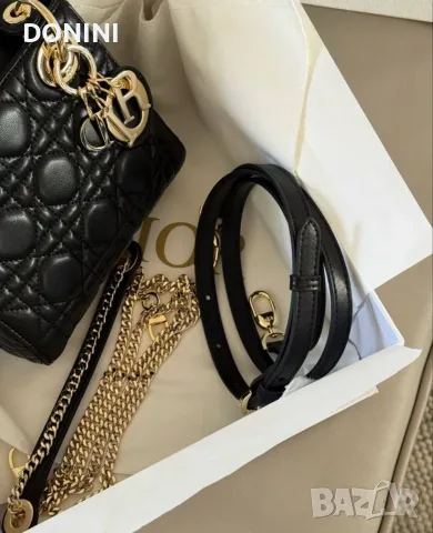 Christian Dior Дамска чанта, кожа, снимка 5 - Чанти - 56403443