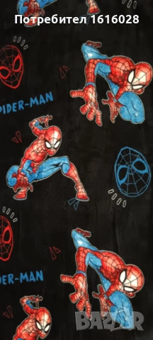 Детско одеяло на Спайдърмен. , снимка 3 - Спално бельо и завивки - 53964871