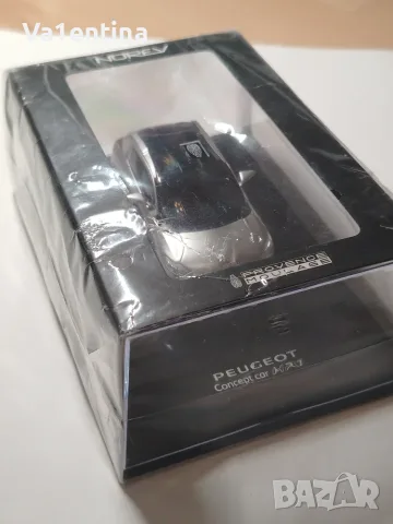 Колекционерска количка Norev Peugeot HR1 Concept Car (2010) – 1:43 (Нова в кутия)