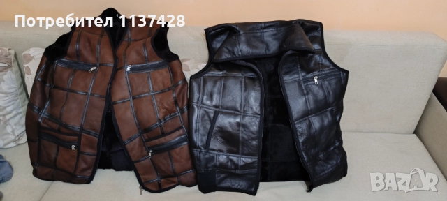 Дамски и детски елек естествена кожа, снимка 5 - Елеци - 52310613