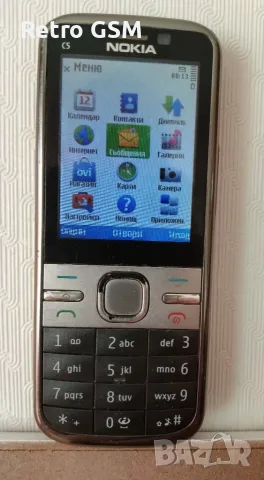 Nokia C5 -00 (Bg меню + кабел за зареждане + sim адаптор)